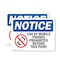 Signmission Use Of Mobile Phones Prohibited, 10 in W x Rectangle, Plastic OS-2PACK-NS-P-710-L-18801 - alternate 1